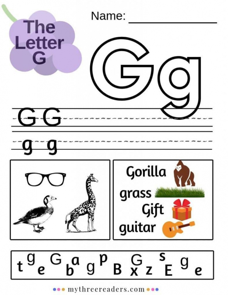 FREE Letter G Worksheets  Free Homeschool Deals ©