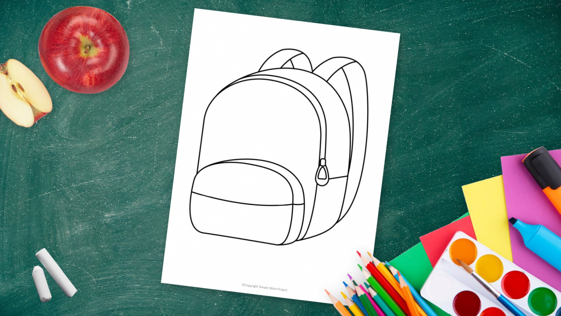 Free Printable Backpack Template  Basic colors name, Summer