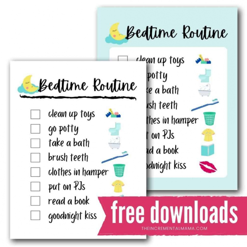 Free Printable Bedtime Routine Chart for a Smooth & Tear-Free Evening