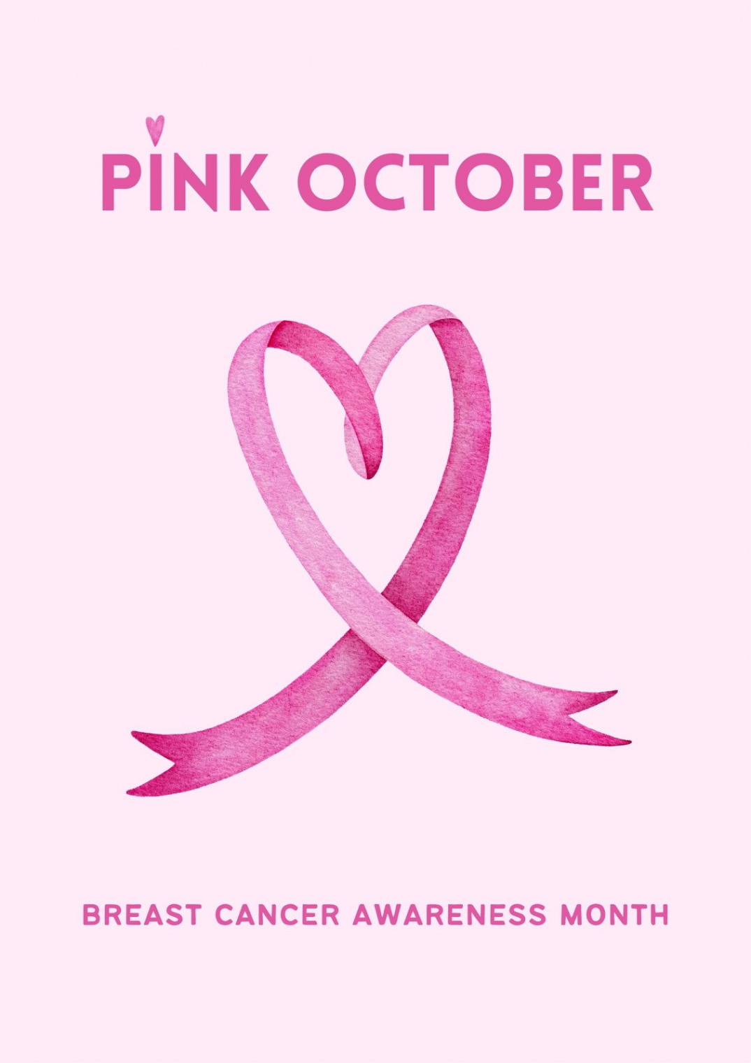 Free printable breast cancer awareness poster templates  Canva