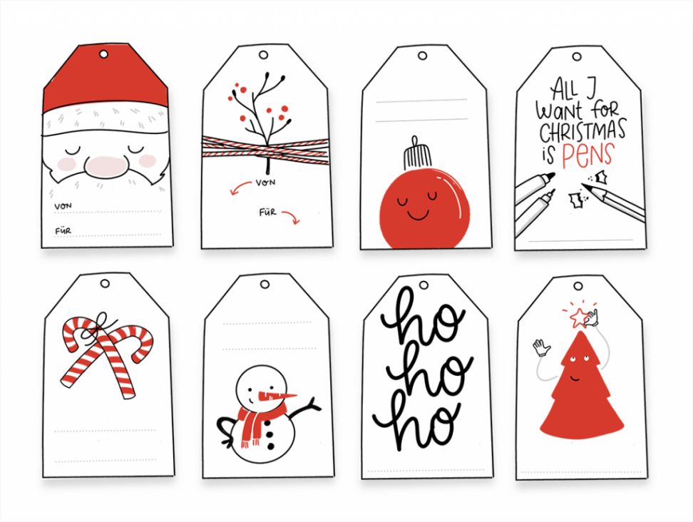 Free Printable Christmas Tags You Can Print At Home - So Festive!