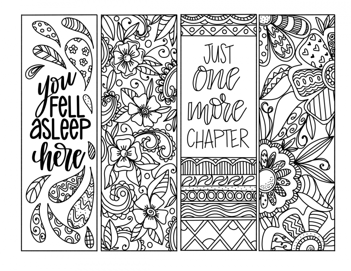 Free Printable Coloring Bookmarks - Amy Latta Creations