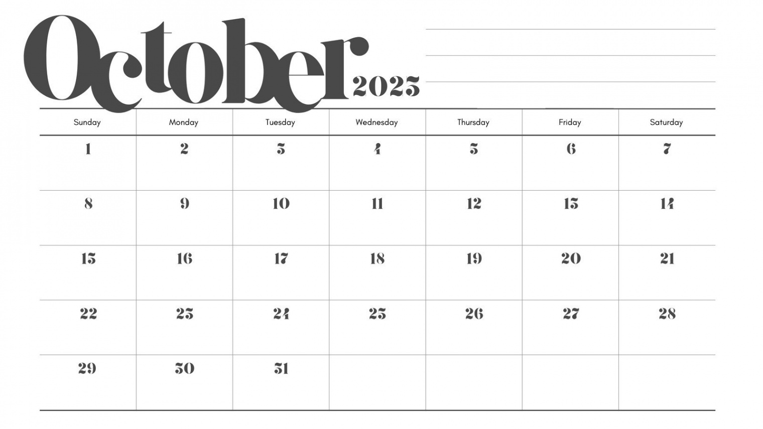 Free, printable, customizable monthly calendar templates  Canva