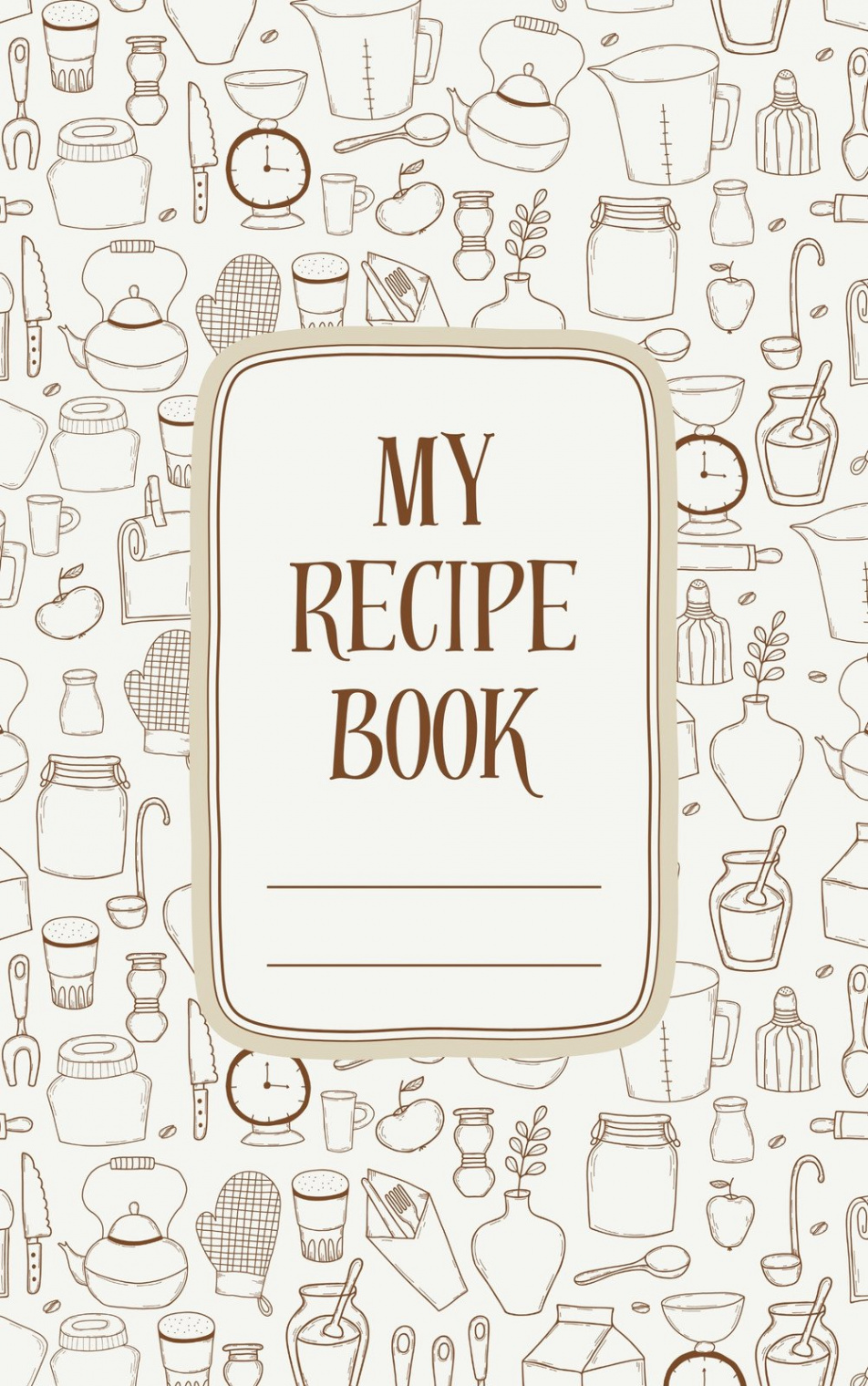 Free, printable, customizable recipe book cover templates  Canva