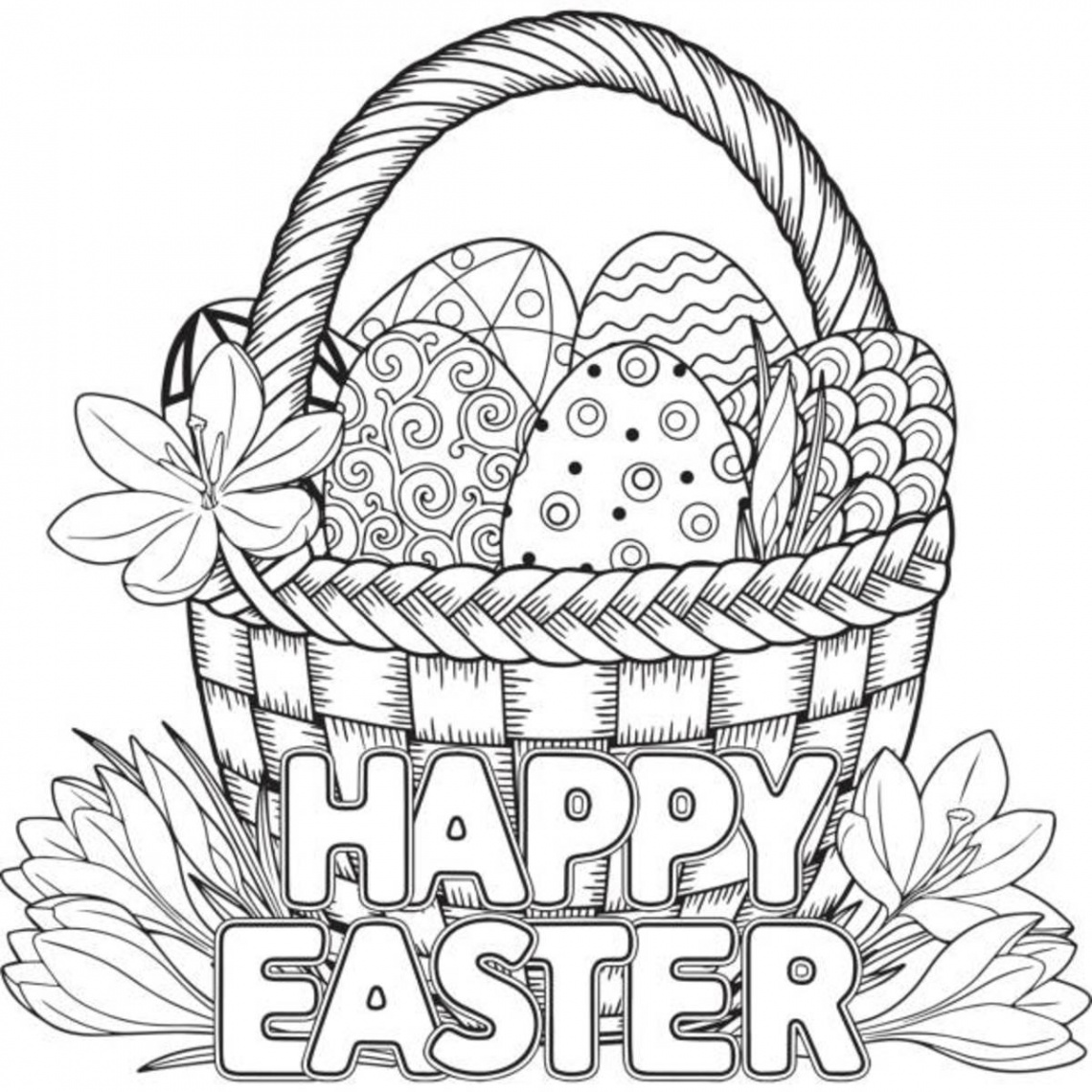 Free Printable Easter Coloring Pages for Kids and Adults - Parade