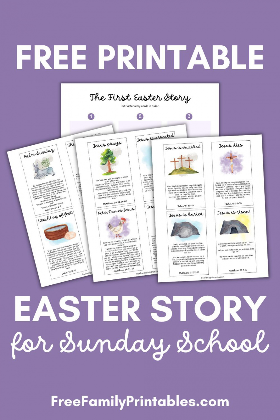 Free Printable Easter Story for Sunday School - Free Family Printables