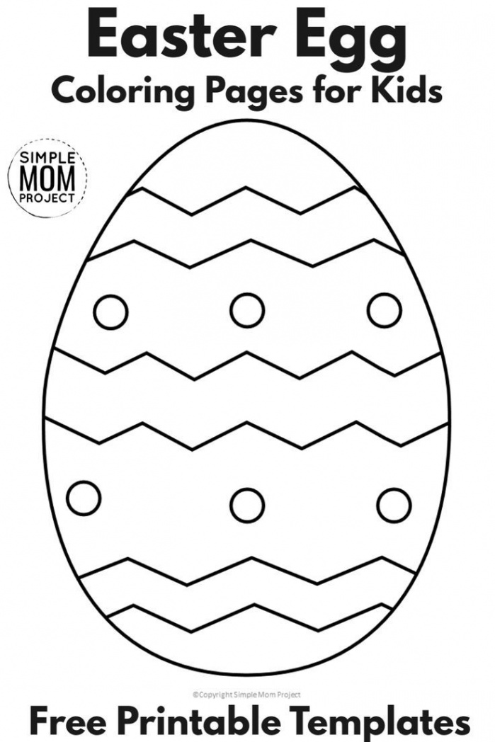 Free Printable Egg Template  Easter egg coloring pages, Coloring