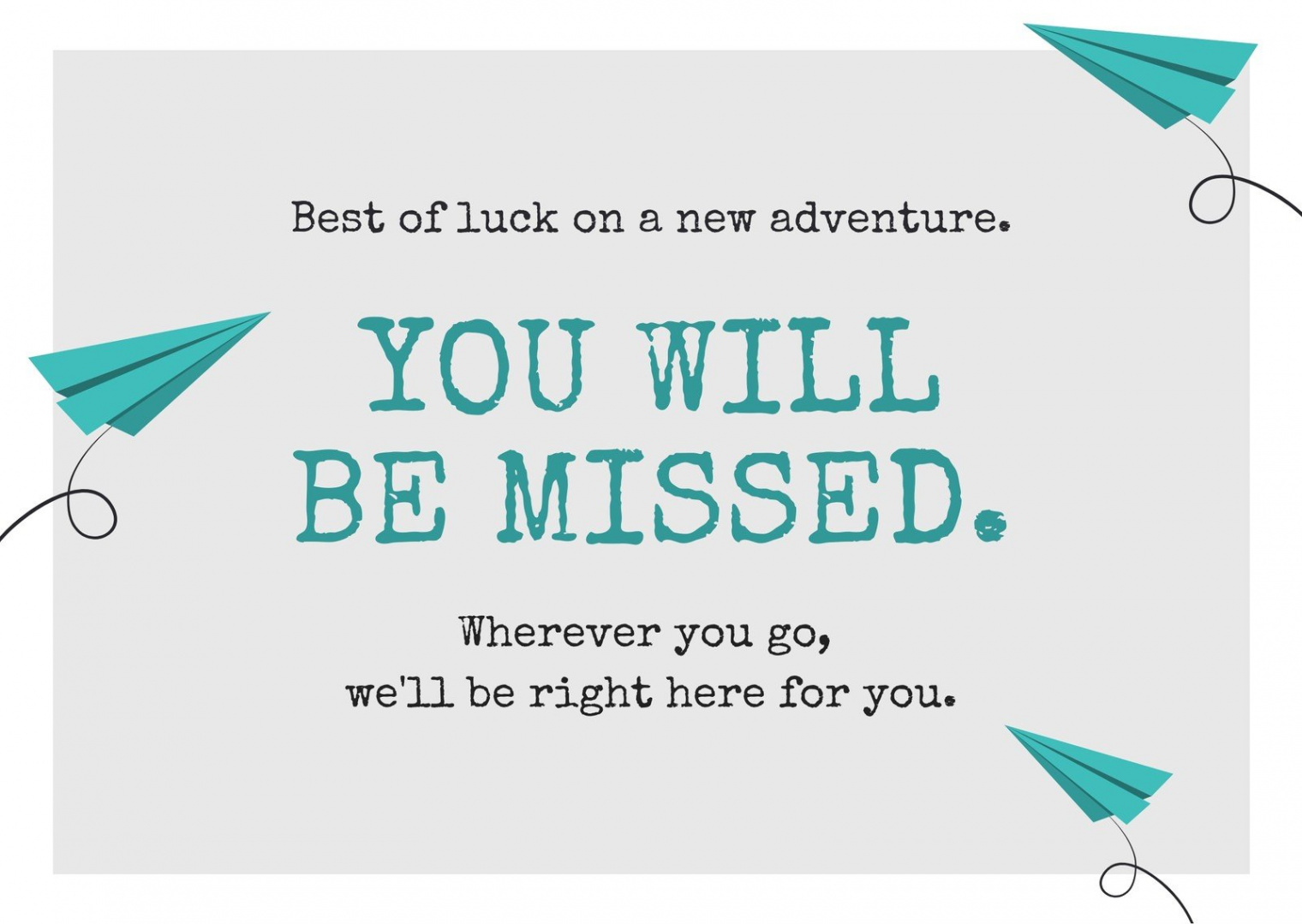 Free, printable farewell card templates to personalize online  Canva