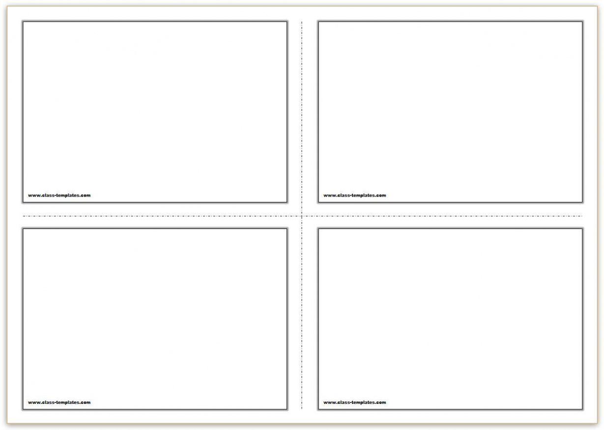 Free Printable Flash Cards Template