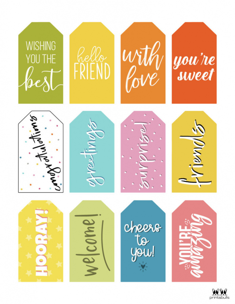 Free Printable Gift Tags - + Tags  Printabulls