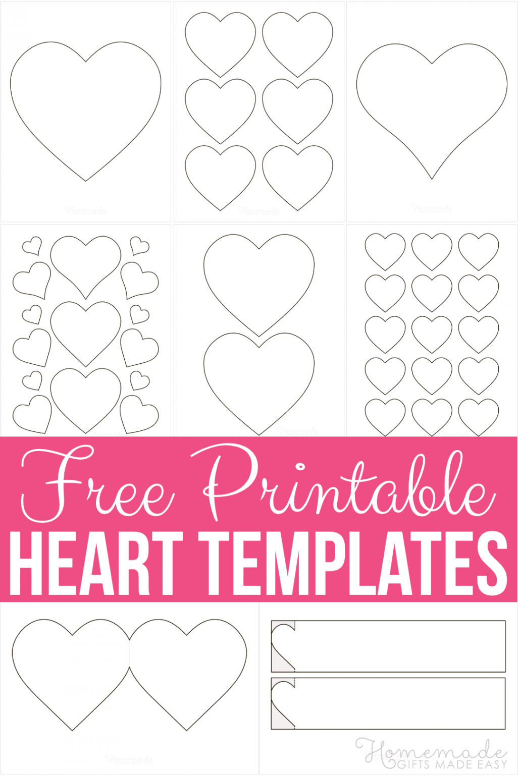 Free Printable Heart Templates, Patterns & Stencils