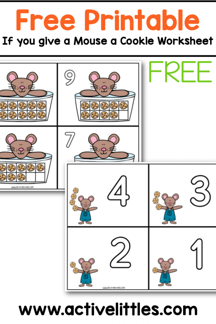 Free Printable If you Give a Mouse a Cookie Worksheets - Active