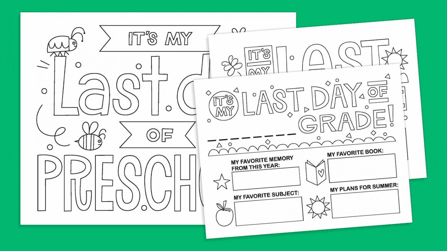 Free Printable Last Day of School Signs - WeAreTeachers