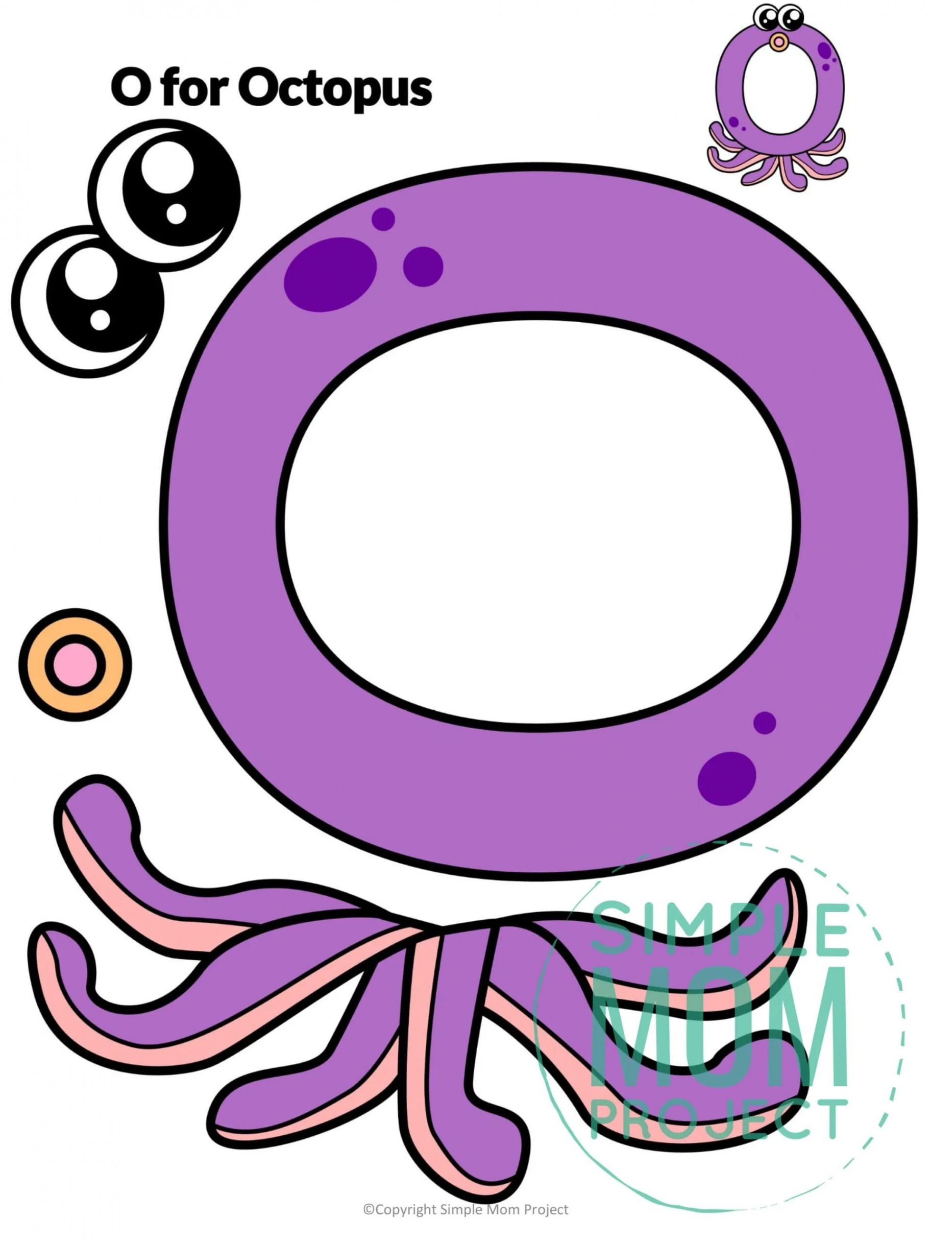 Free Printable Letter O Craft Template  Letter o crafts, Letter a