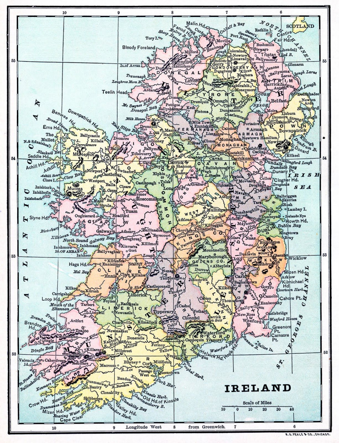 Free Printable Maps!  Printable maps, Ireland map, Map