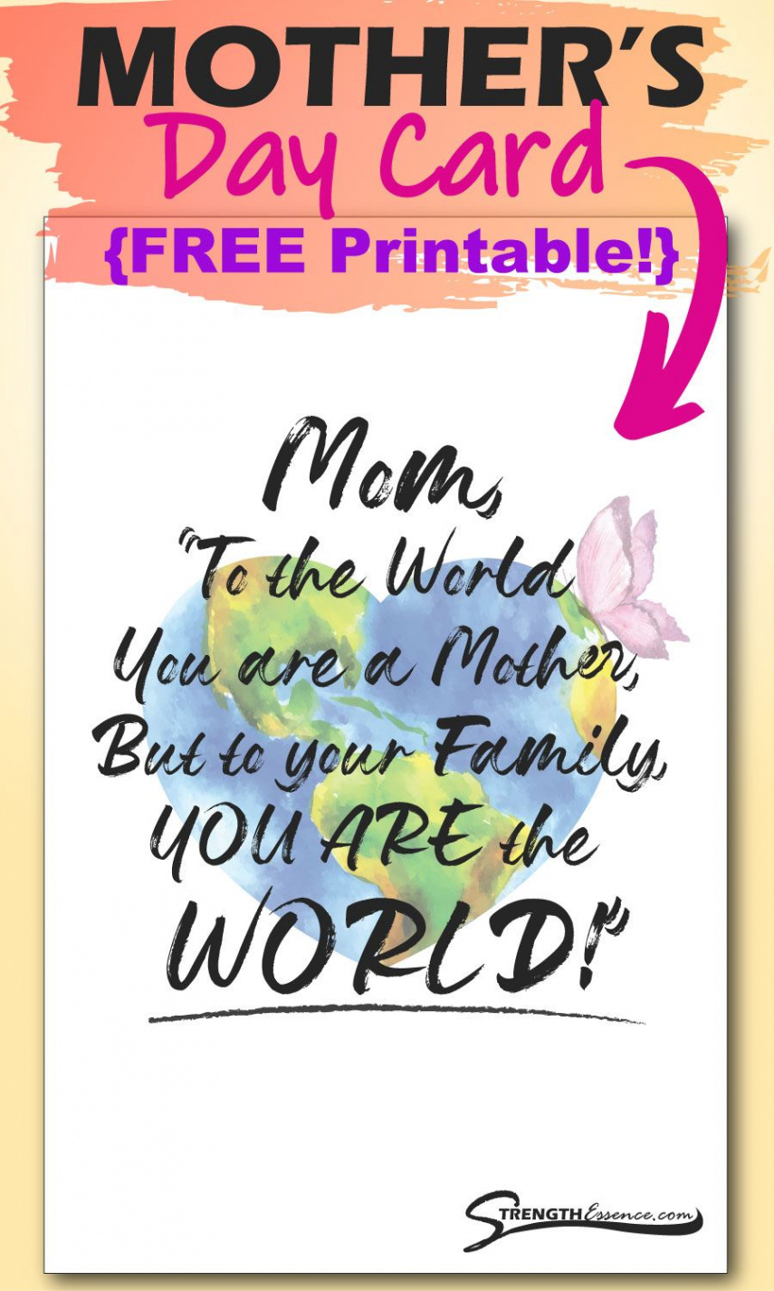 FREE Printable Mothers Day Cards (Online PDF Download