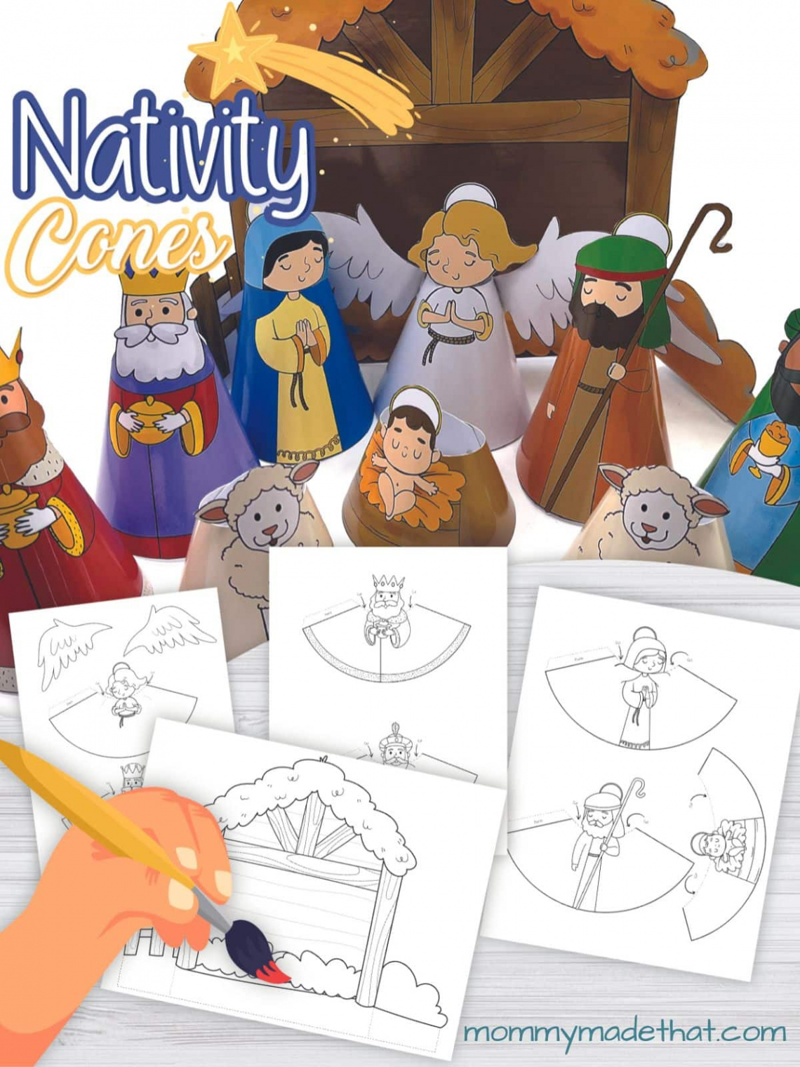 Free Printable Nativity Scene (Super Cute D Scene!)