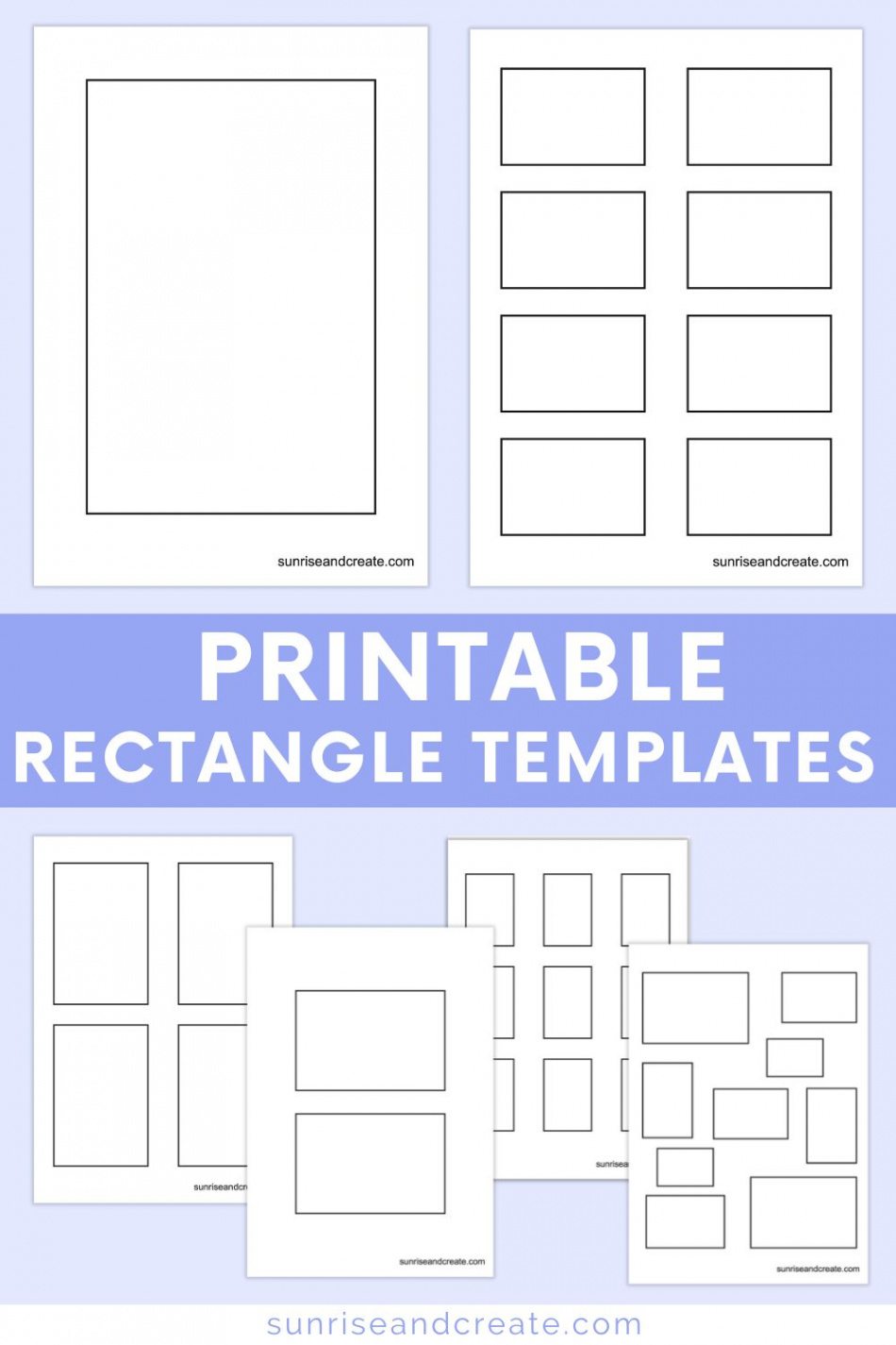 Free Printable Rectangle Templates (Includes  Different Sizes)