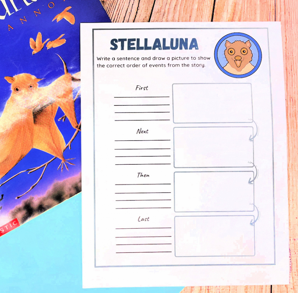 Free Printable Stellaluna Sequencing Worksheet