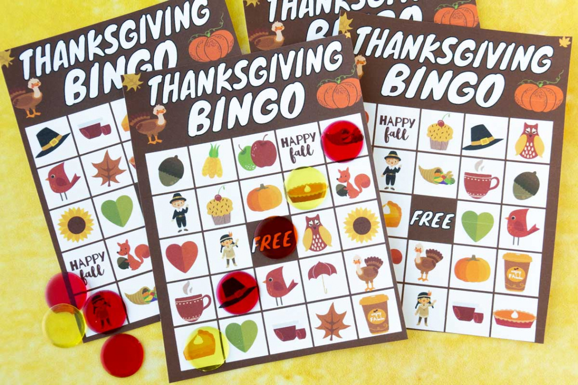 Free Printable Thanksgiving Bingo Cards - Play Party Plan