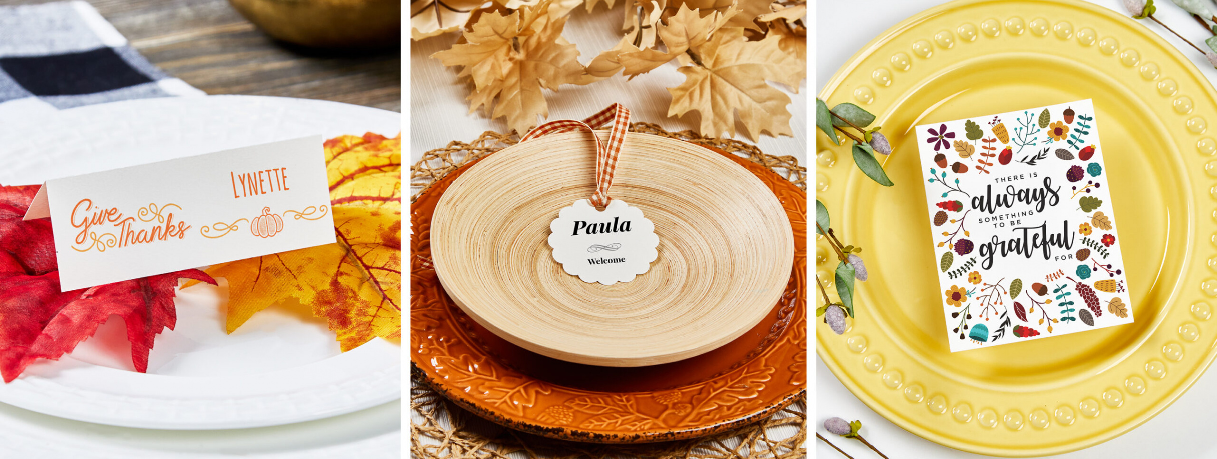 Free Printable Thanksgiving Place Cards Fit for a Feast - Avery