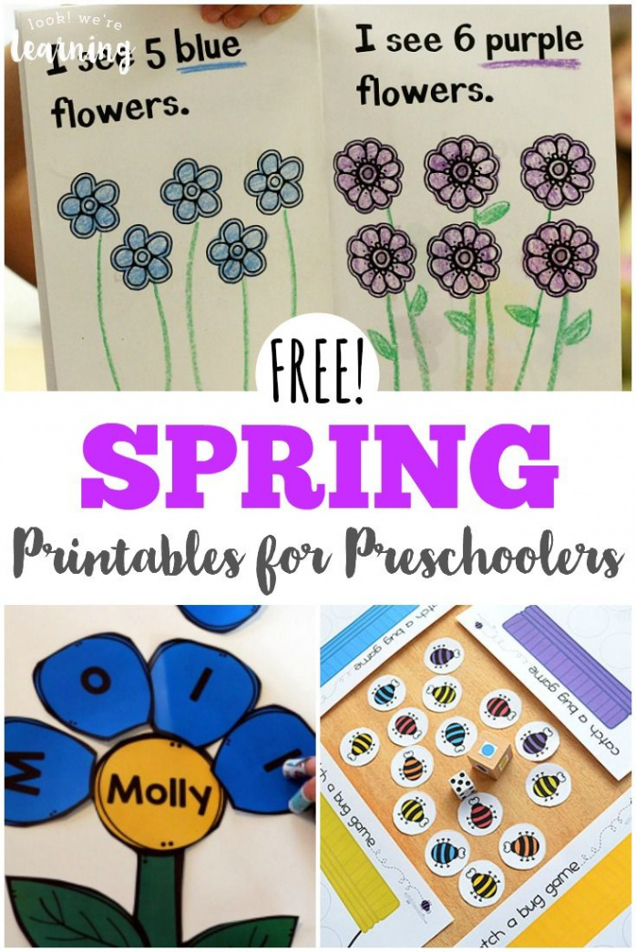 Free Spring Printables for Preschoolers - Look! We