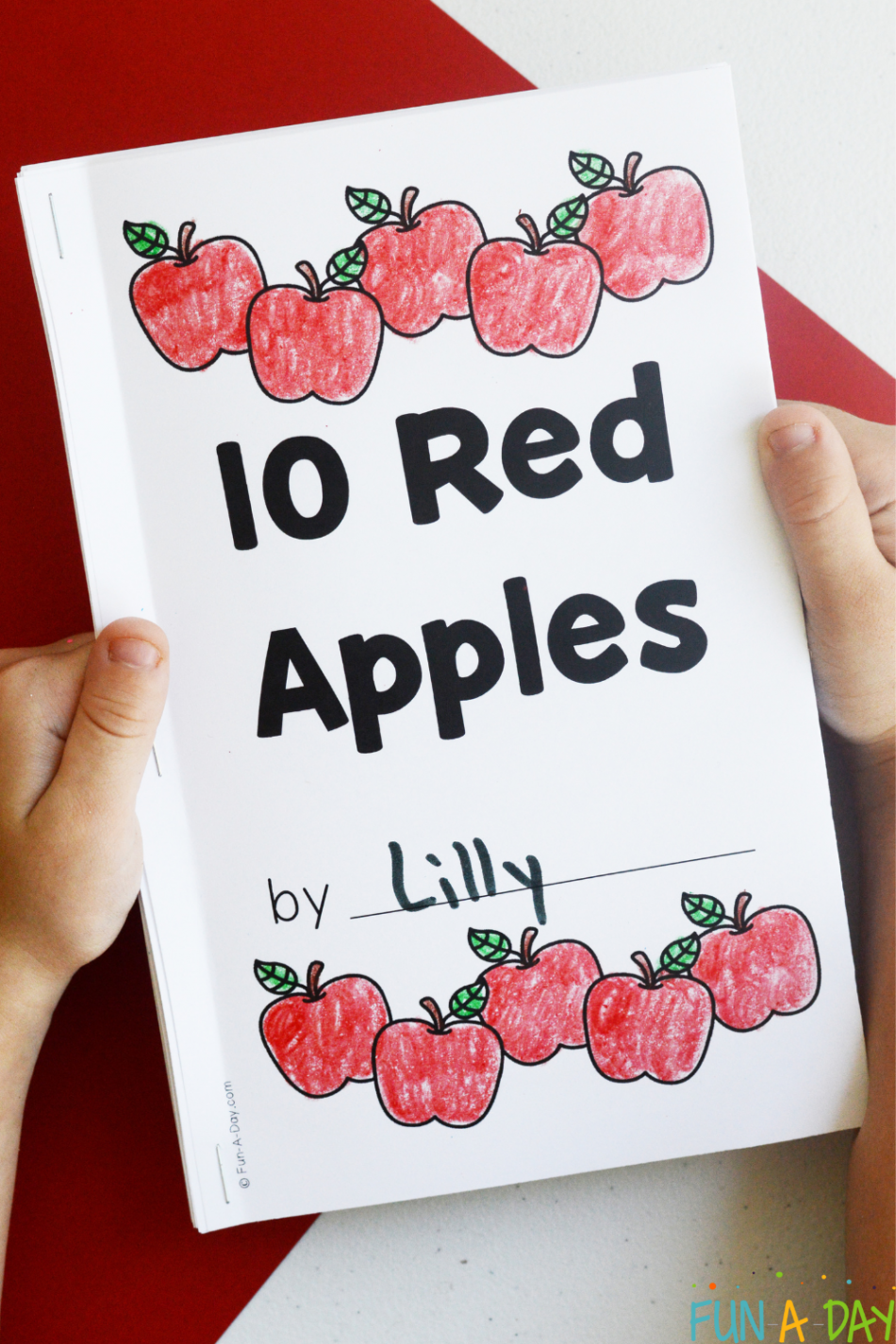 Free Ten Red Apples Printable Book - Fun-A-Day!