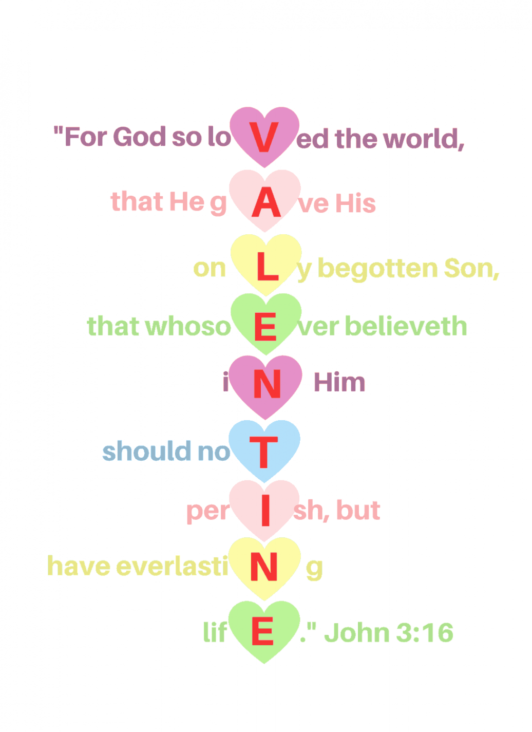 Free Valentine Printable – Conversation Heart John :