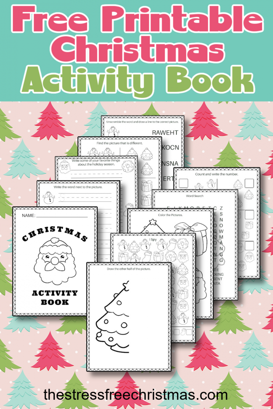 Get a free printable Christmas activity book