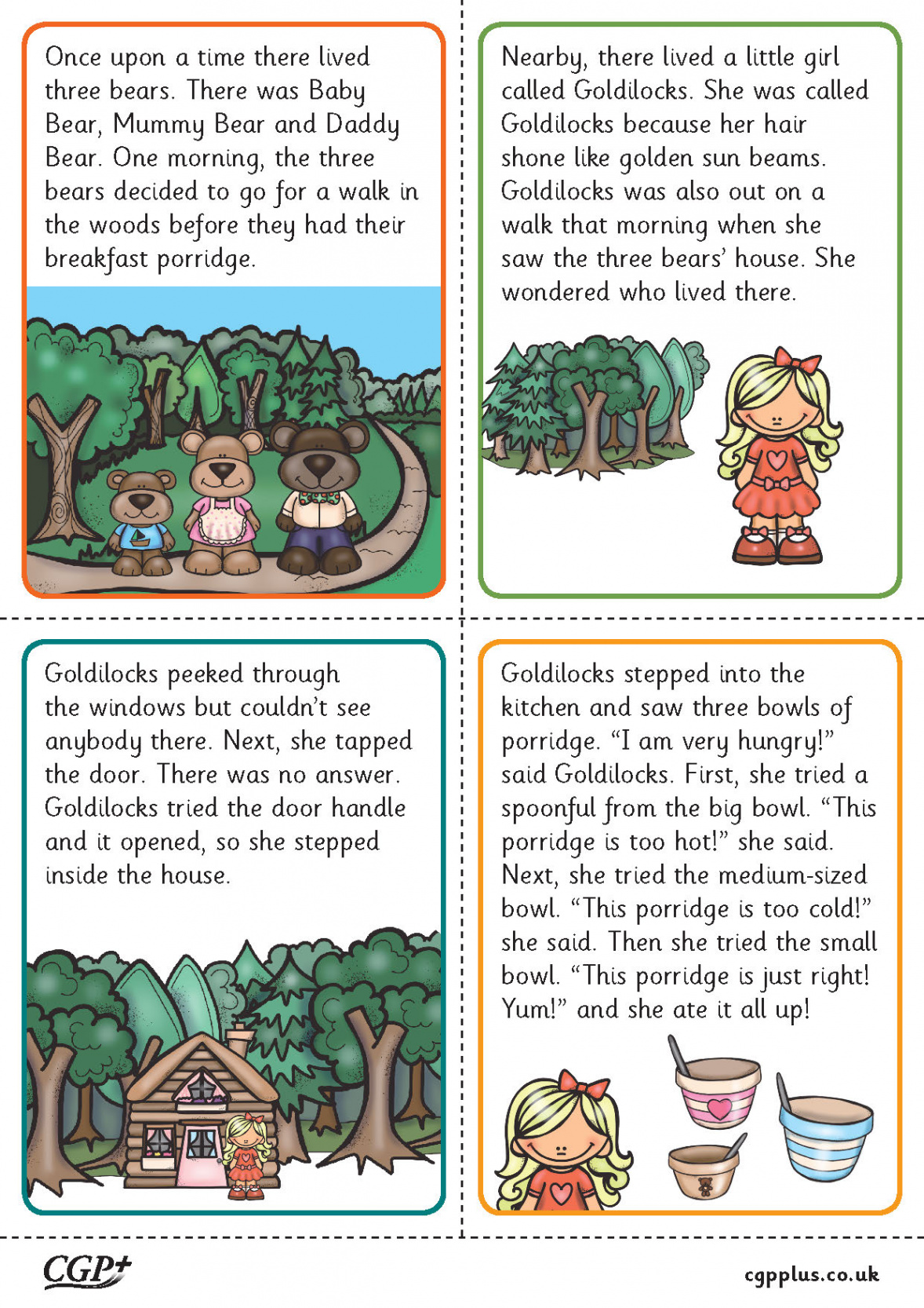 Goldilocks and the Three Bears — Sounds & Words with Baby Bear