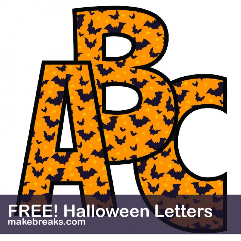 Halloween Free Printable Alphabet - Make Breaks  Halloween