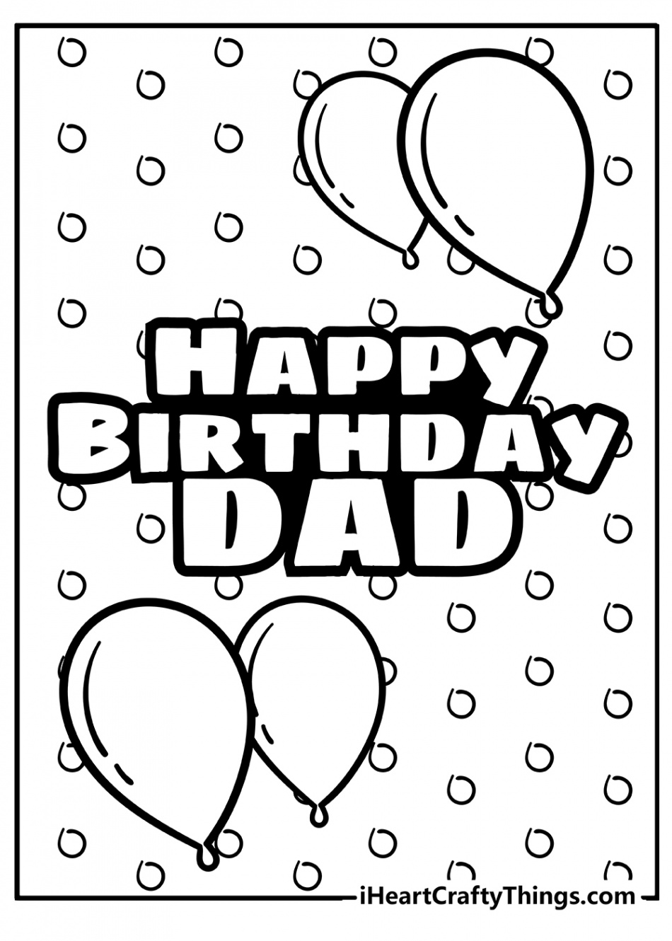 Happy Birthday Dad Coloring Pages (% Free Printables)