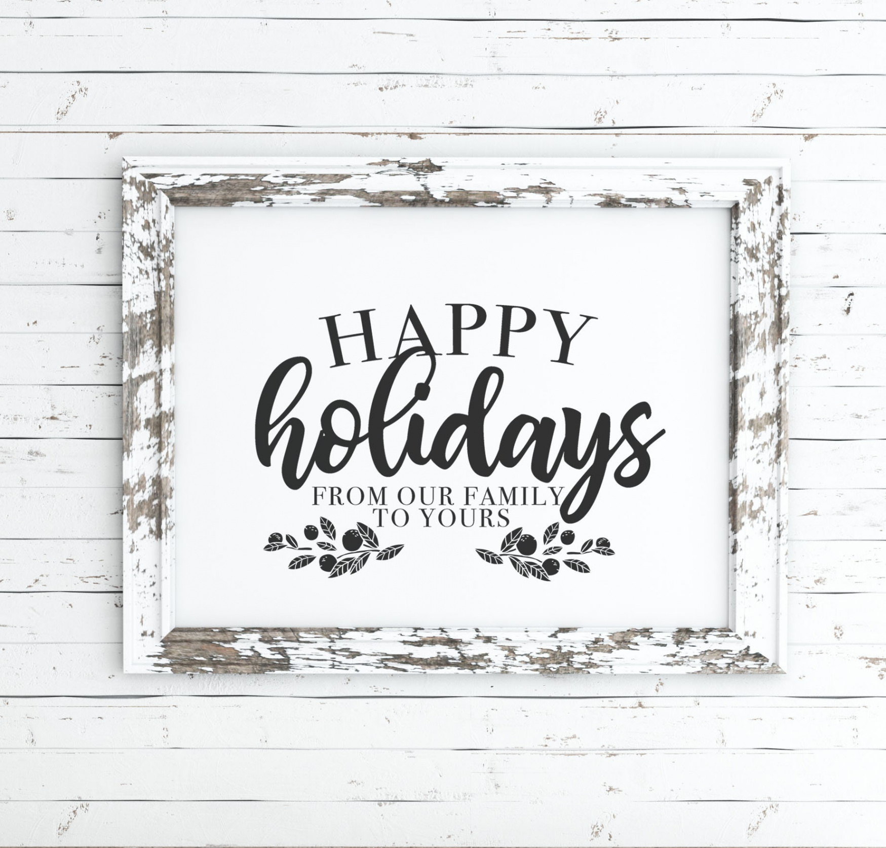 Happy Holidays Printable Christmas Printable Christmas - Etsy New