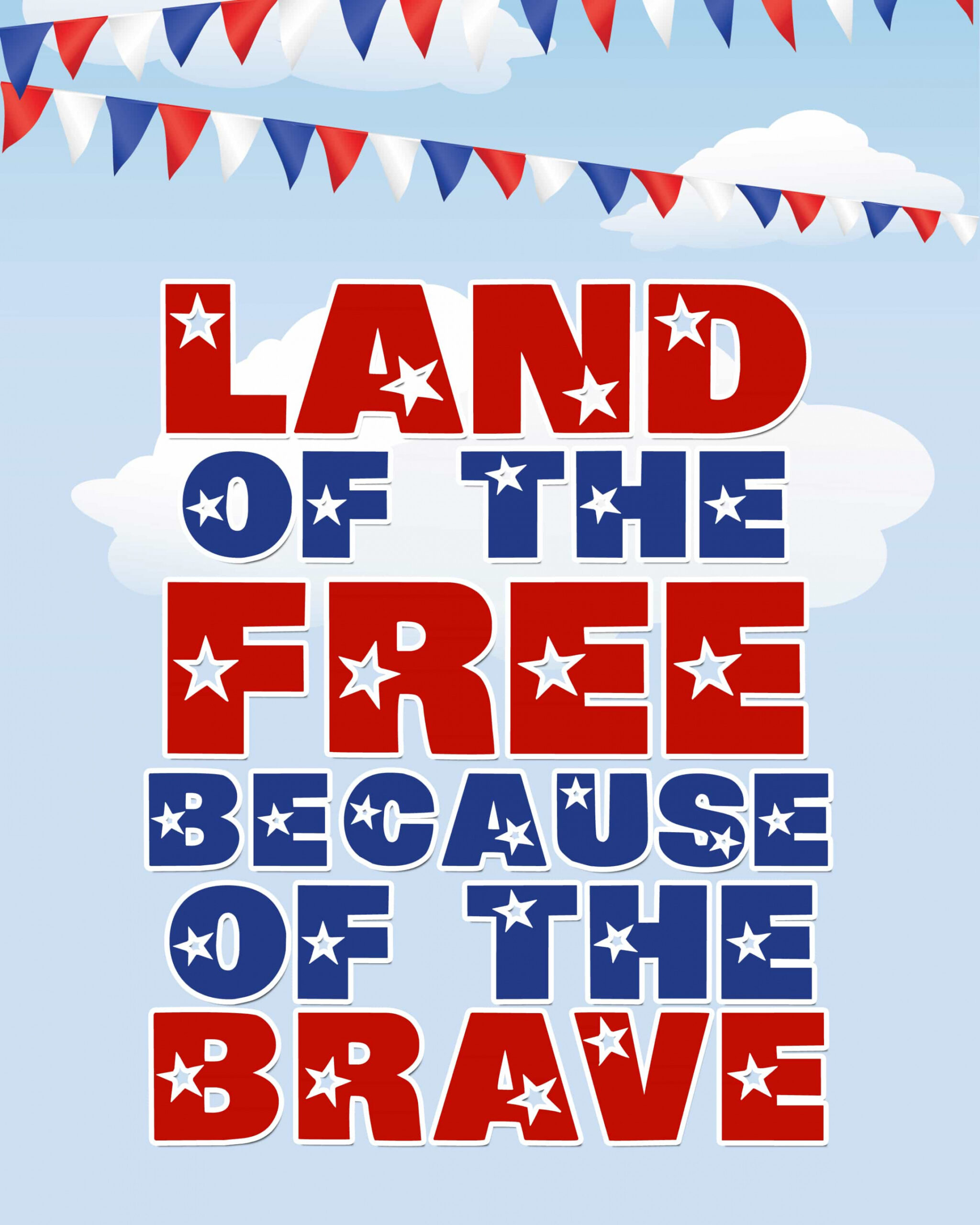 Happy Memorial Day! free printable - How to Nest for Less™