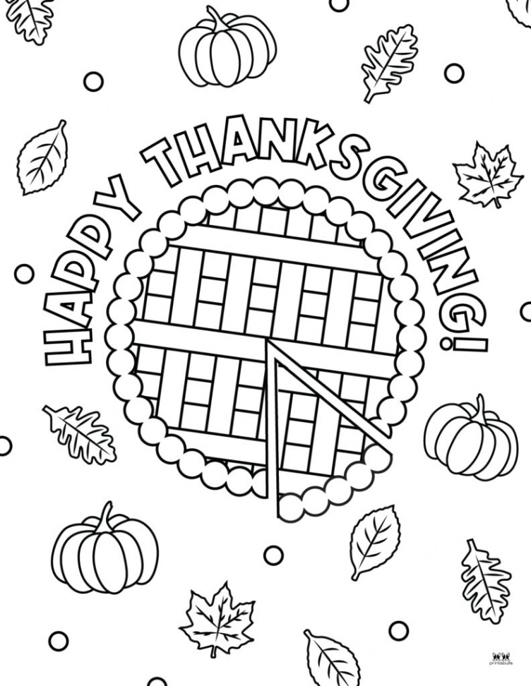 Happy Thanksgiving Coloring Pages -  FREE Printables  Printabulls