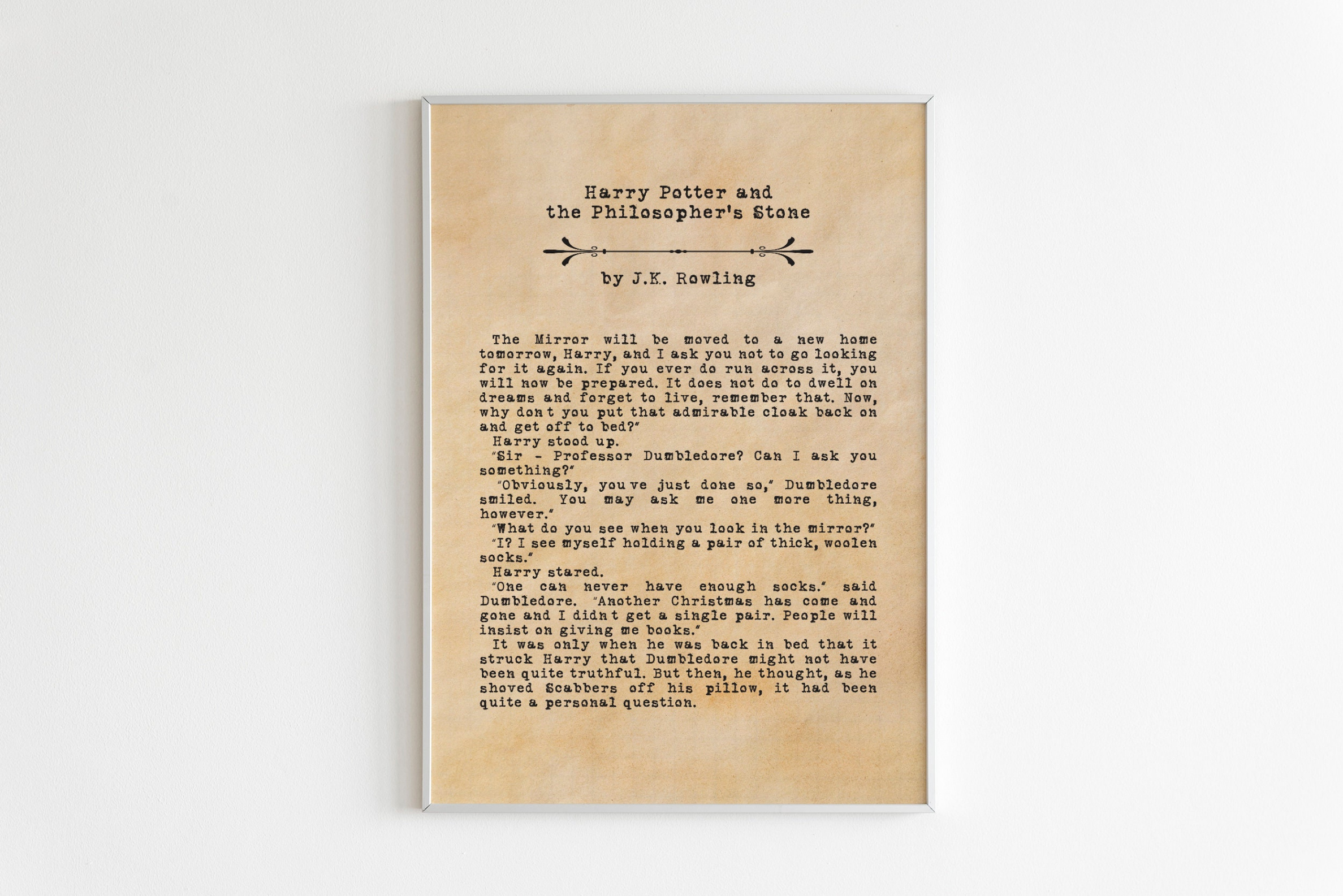 Harry Potter Print Harry Potter Decor Book Page Print - Etsy