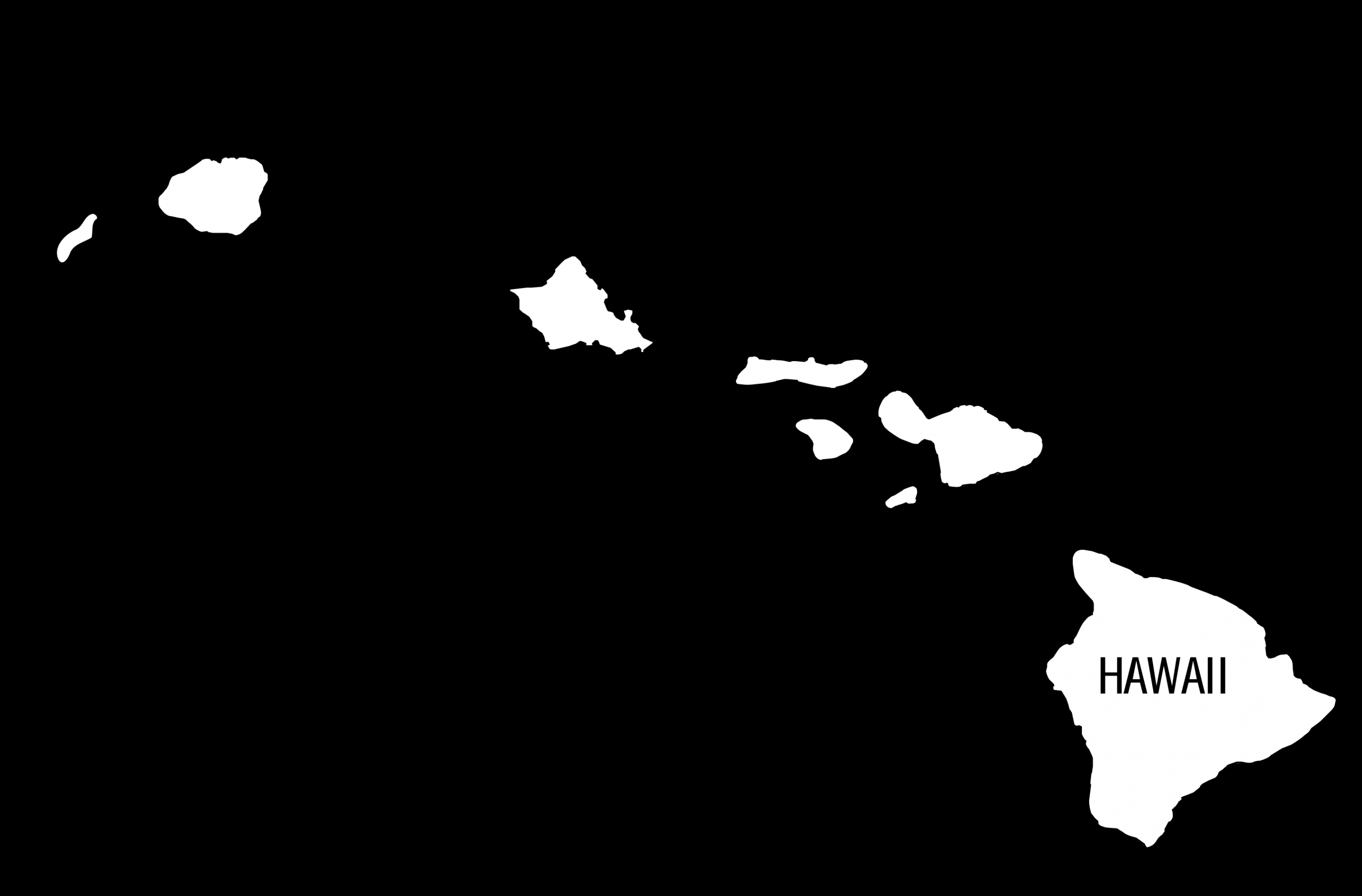 Hawaii County Map (Printable State Map with County Lines) – DIY