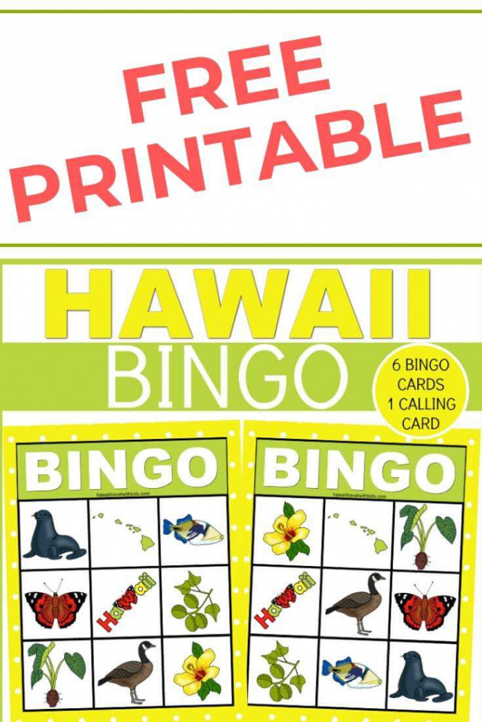 Hawaiian Bingo Game for Kids - FREE Printable  Hawaii Travel with