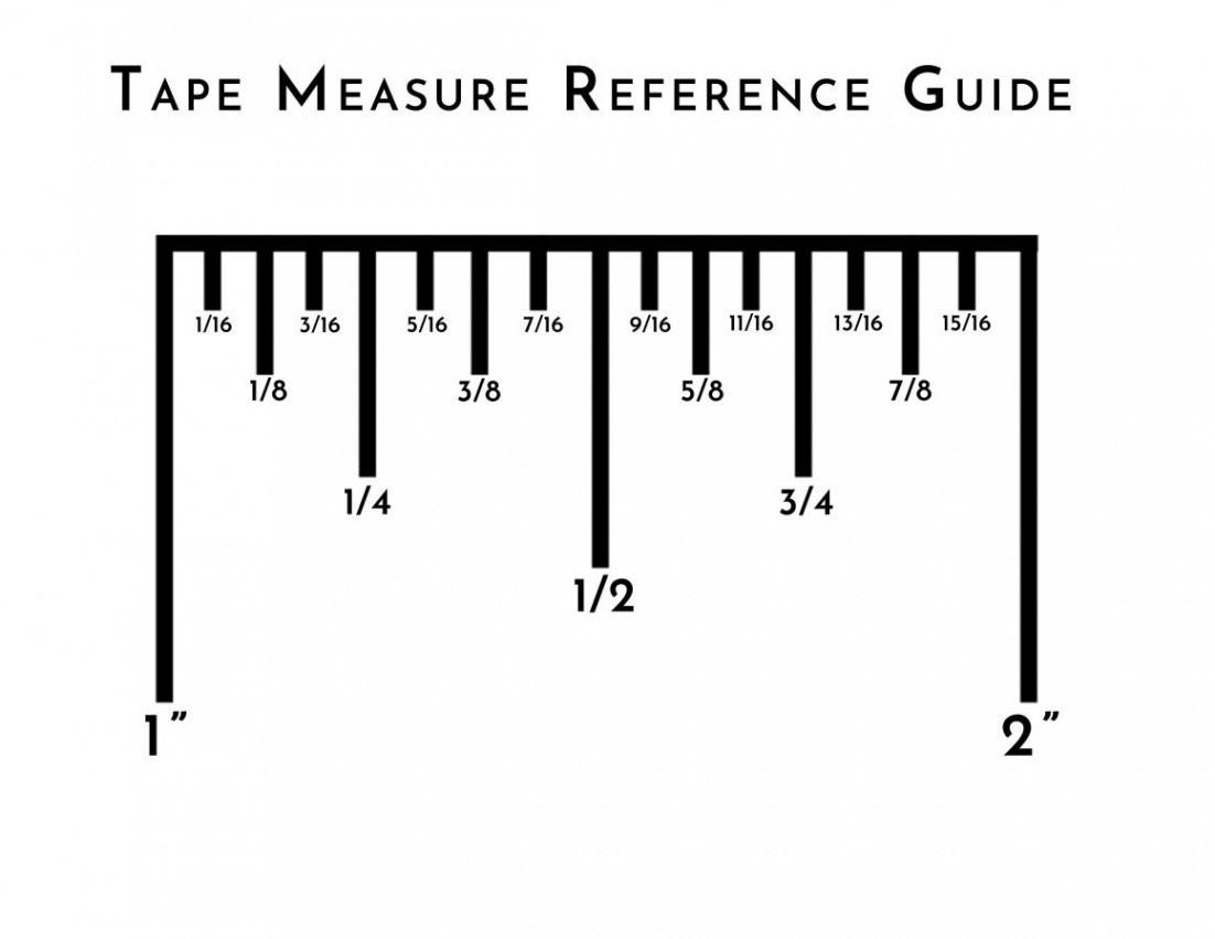 How To Read A Tape Measure + Free PDF Printable - Decorhint