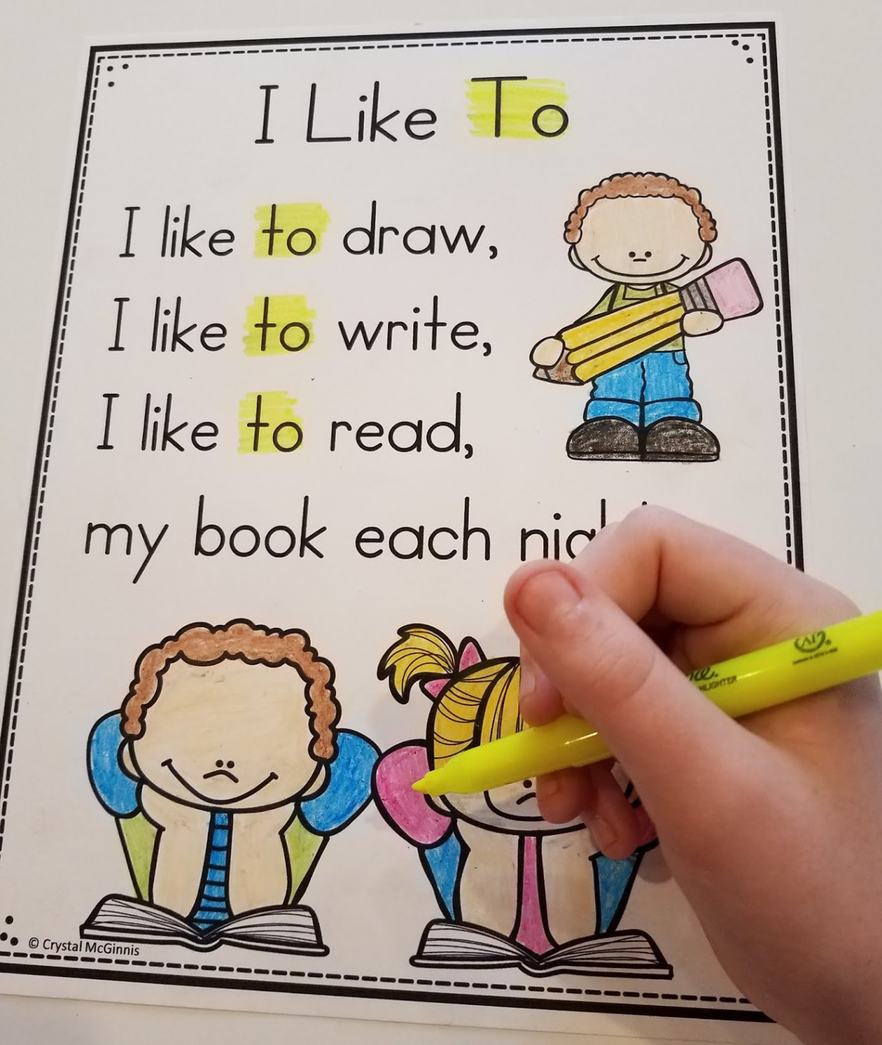 Interactive Sight Word Poems for Shared Reading  Mrs