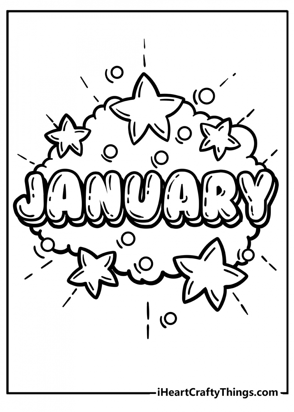 January Coloring Pages (% Free Printables)