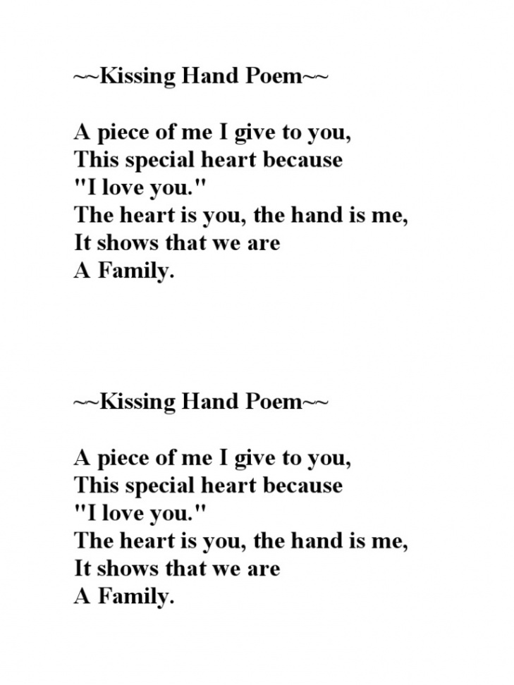 Kissing Hand Poem  PDF