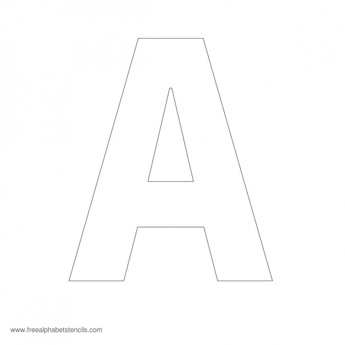 Large Printable Letter Stencils  Alphabet stencils, Free stencils