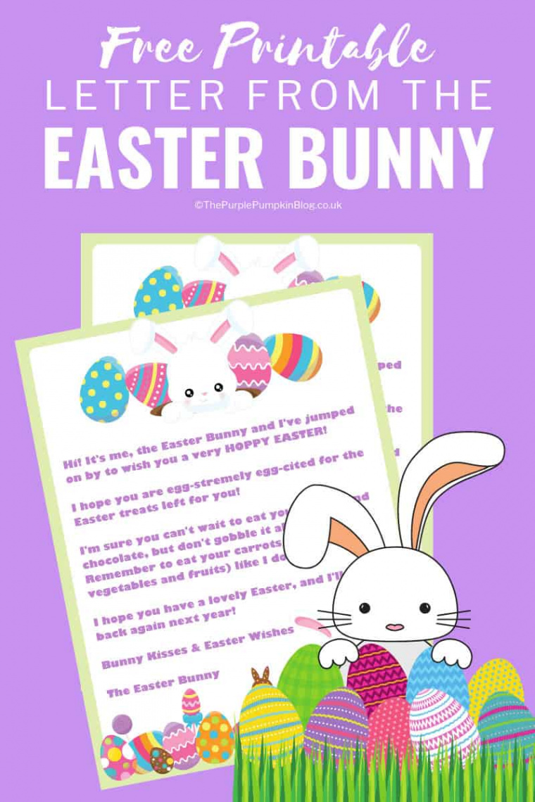 Letter From The Easter Bunny! Free Printable