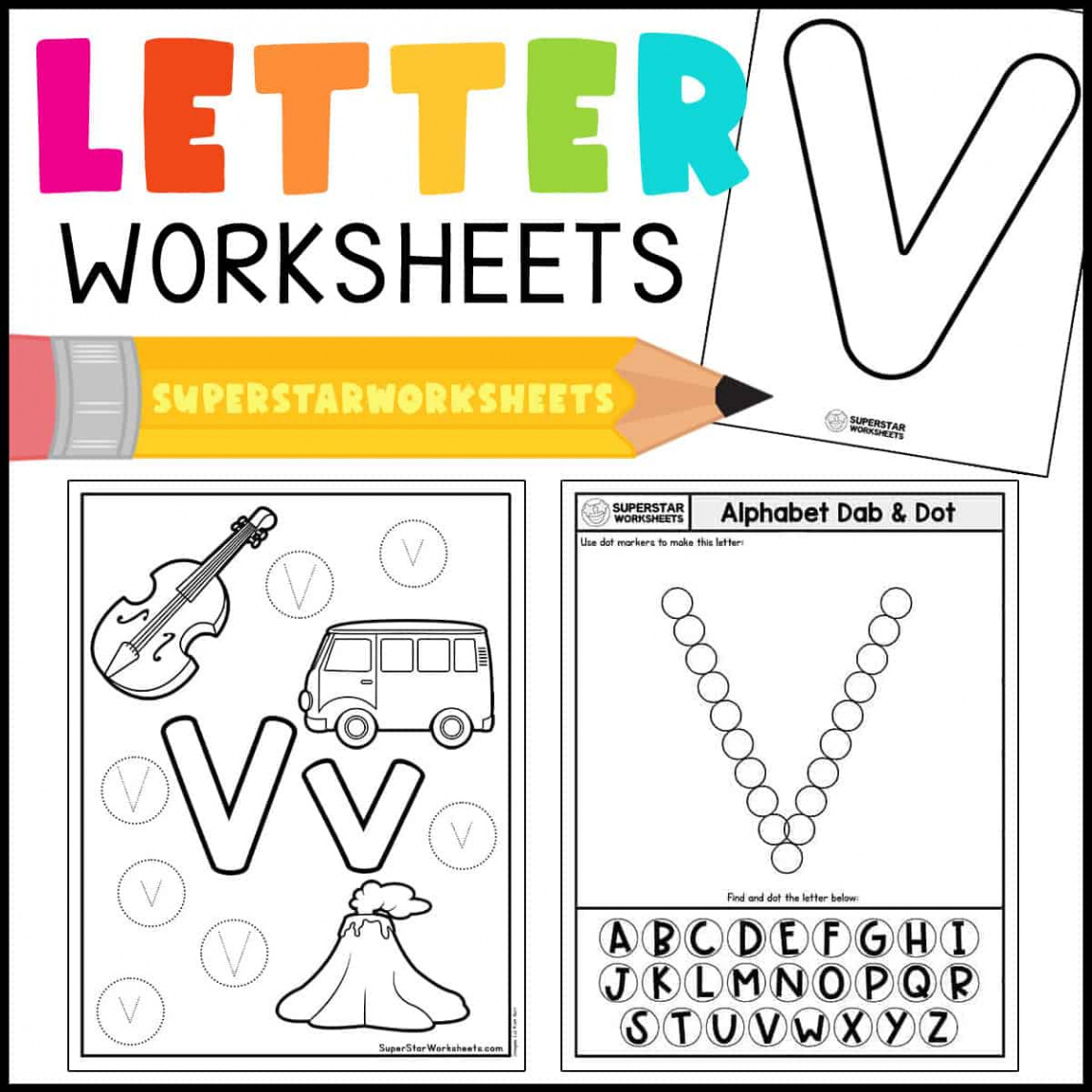 Letter V Worksheets - Superstar Worksheets