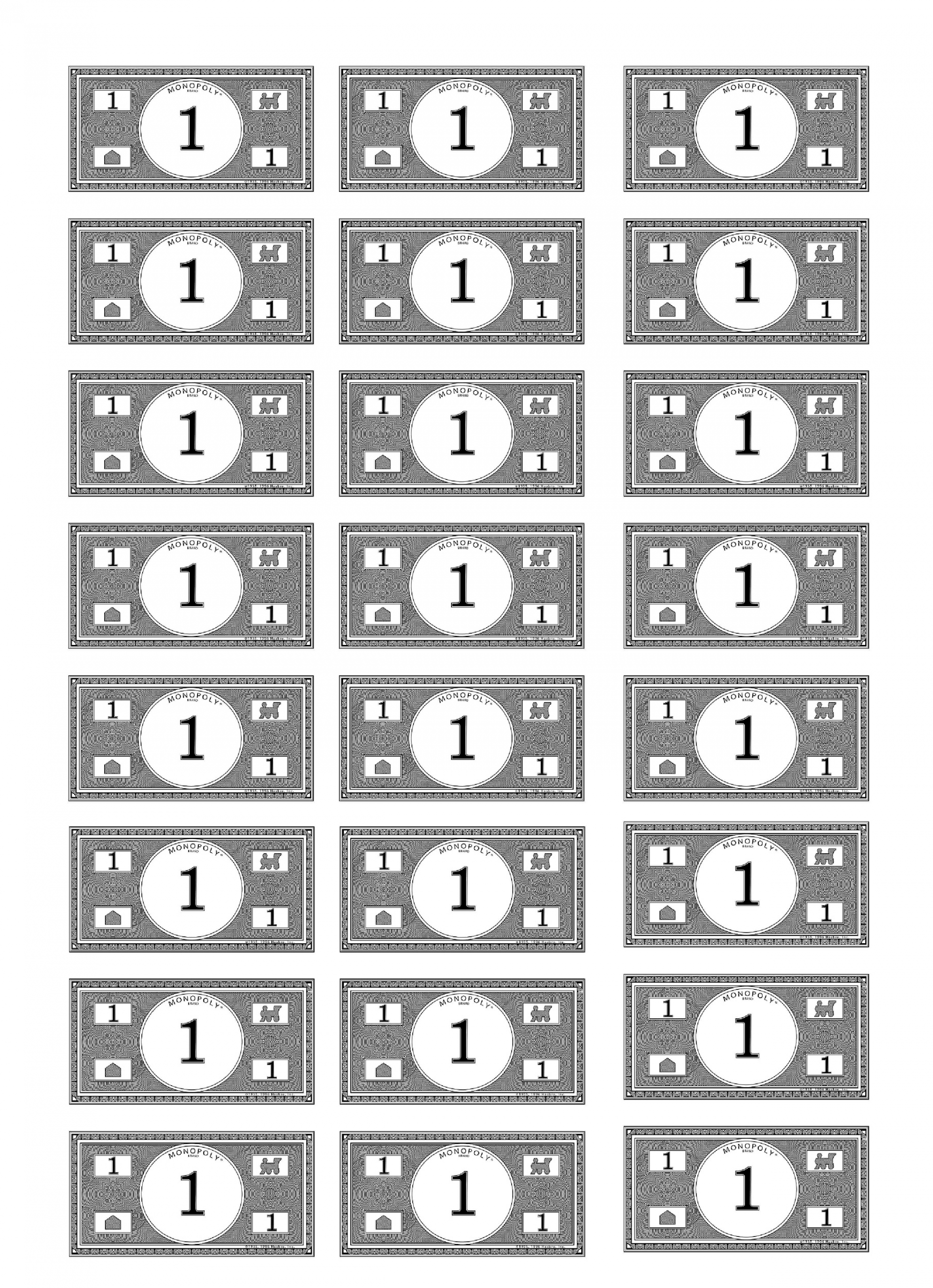 Looking for a printable  Dollar Monopoly Money? Playing money is