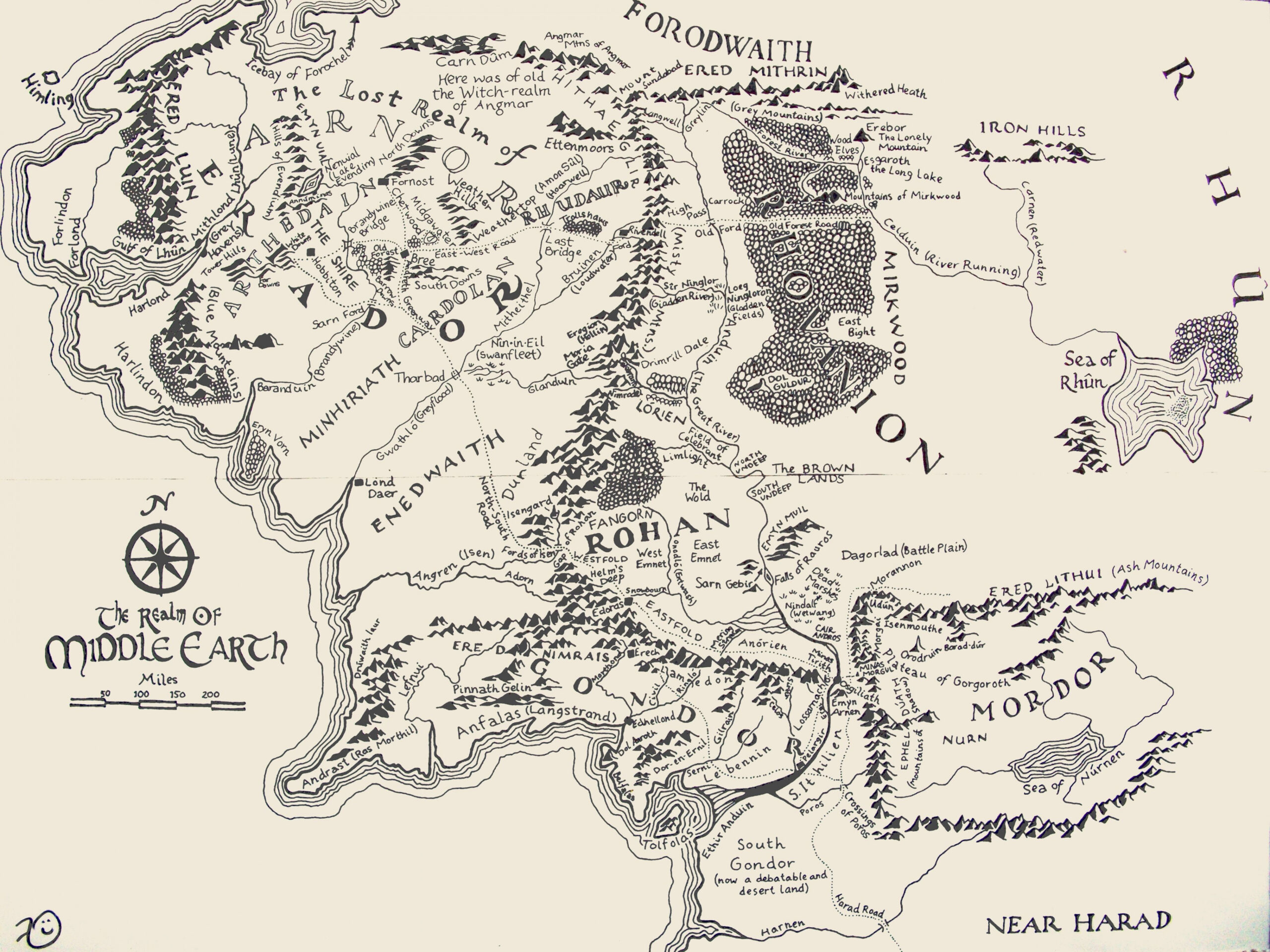 Lord of the Rings Maps  Middle earth map, Middle earth, Tolkien map