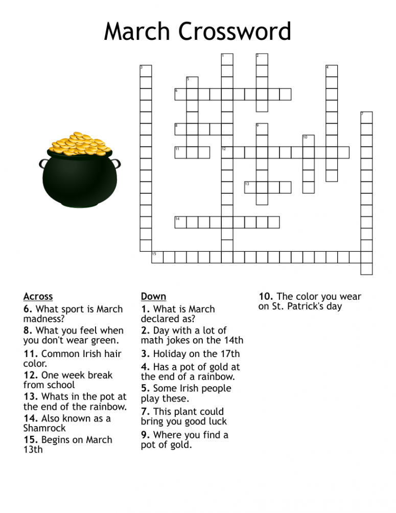 March Crossword - WordMint