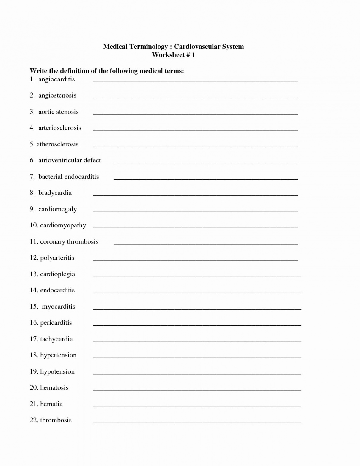 Medical Terminology Abbreviations Worksheet Luxury Awesome Medical