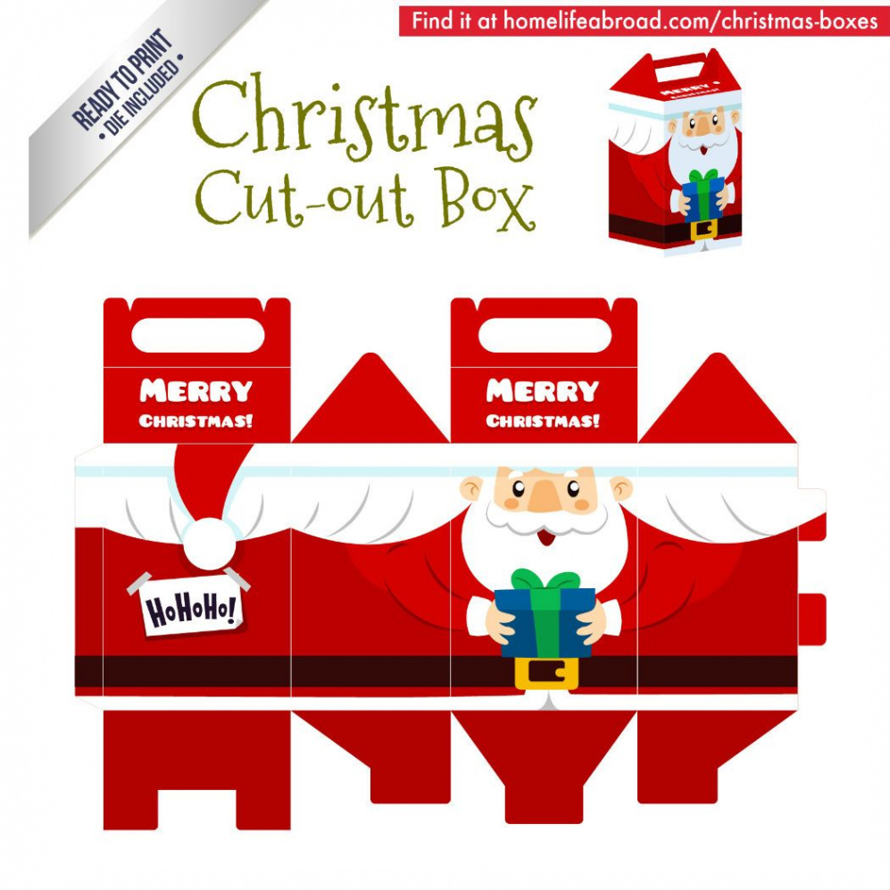 Mega Collection of  DIY Christmas Boxes with Downloadable